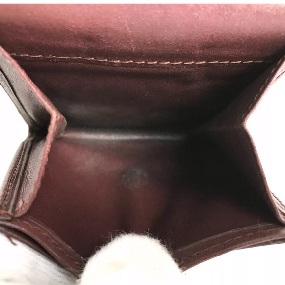 Cartier mast line Coin Purse wallet Bordeaux - Picture 7 of 12